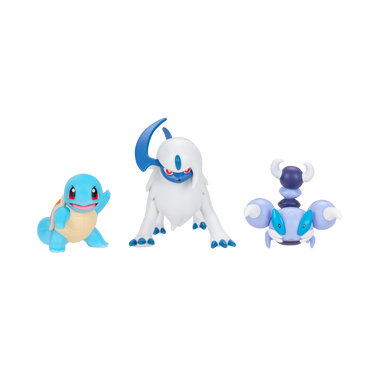 Pokemon Pack 3 Figuras - Squirtle + Absol + Skorupi