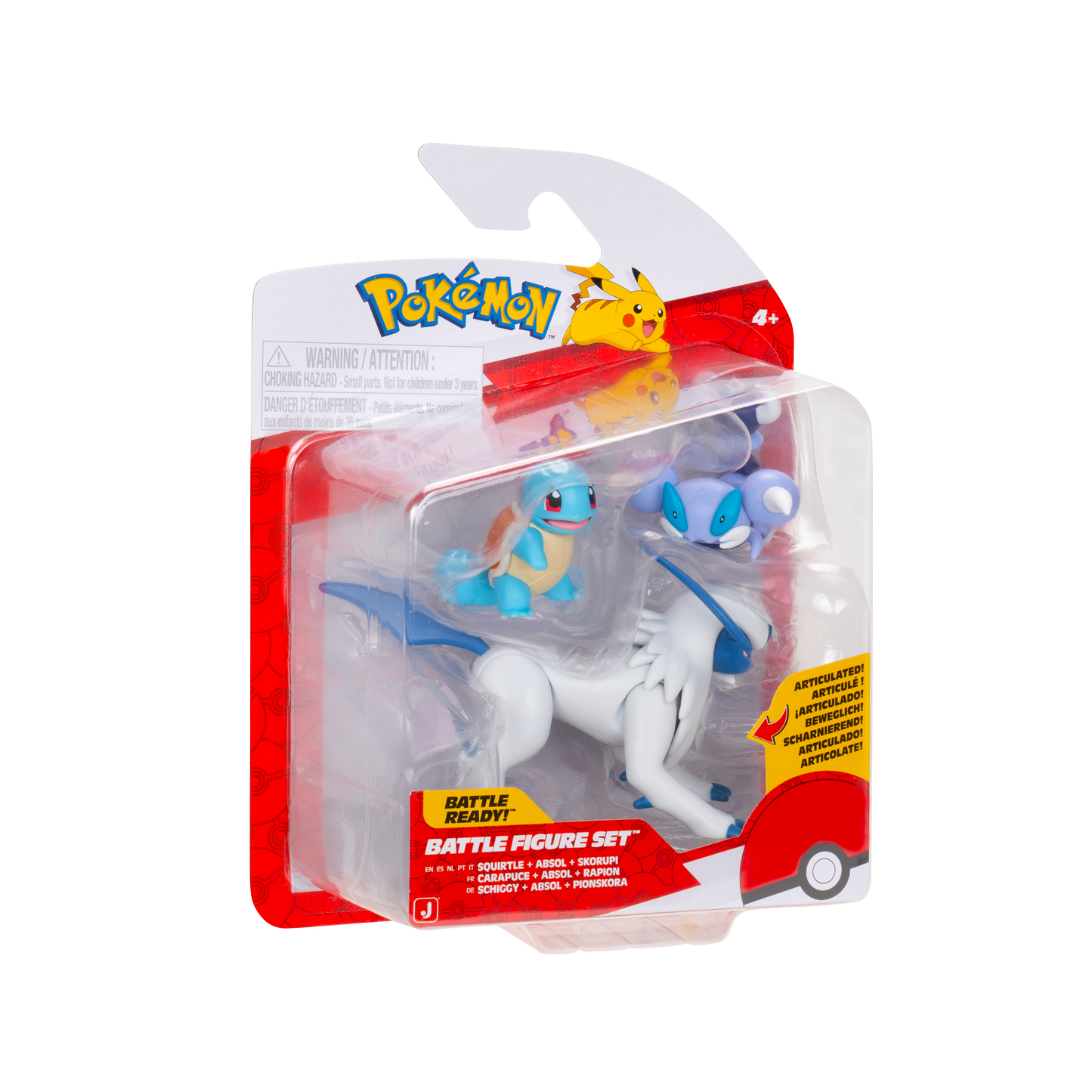 Pokemon Pack 3 Figuras - Squirtle + Absol + Skorupi