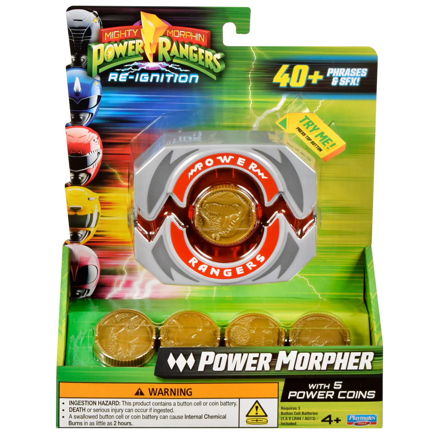 Power Rangers Morpher con Sonido y 5 Monedas de Poder (23 cm)