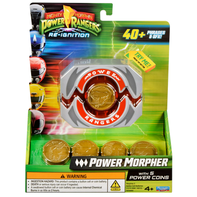 Power Rangers Morpher con Sonido y 5 Monedas de Poder (23 cm)