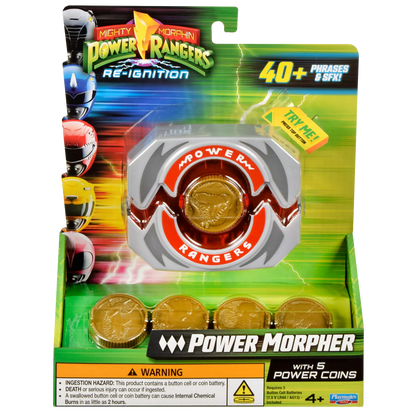 Power Rangers Morpher con Sonido y 5 Monedas de Poder (23 cm)