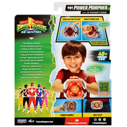 Power Rangers Morpher con Sonido y 5 Monedas de Poder (23 cm)