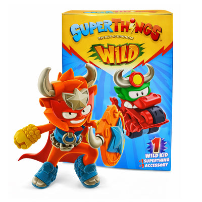 SuperThings Wild Kid Silverhorn con SuperThing y Accesorio