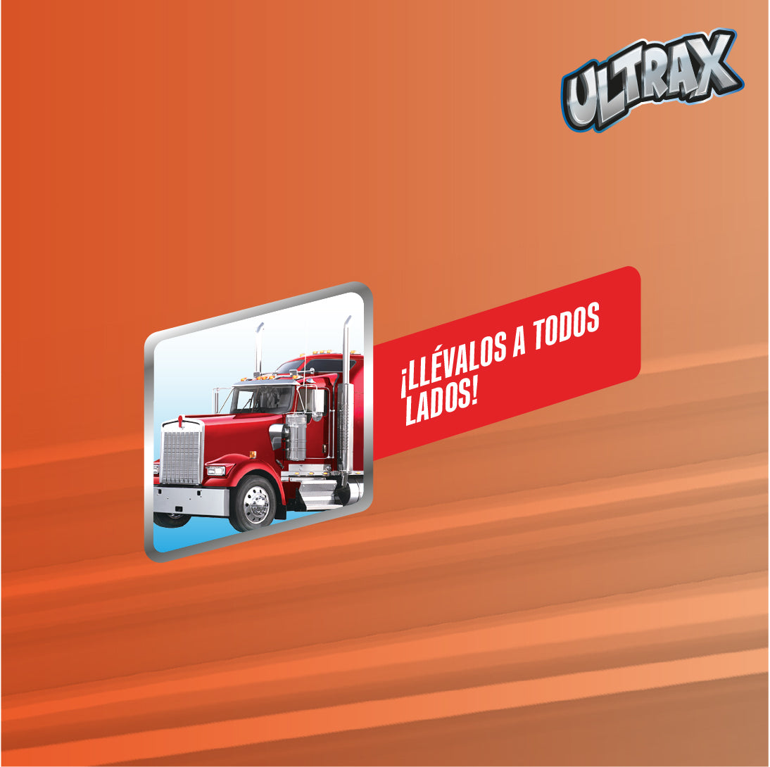 Set De Camiones Con Friccion Incluye 4 Vehiculos Disponible En Azul Y Amarillo Ultrax - Camion Amarillo