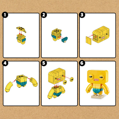 Set Bloques Premium Fuggler Max - Con Diferentes Modelos De Piezas - Amarillo