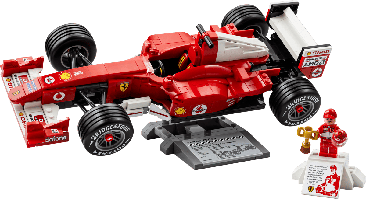 Ferrari F2004 Y Michael Schumacher Lego Icons