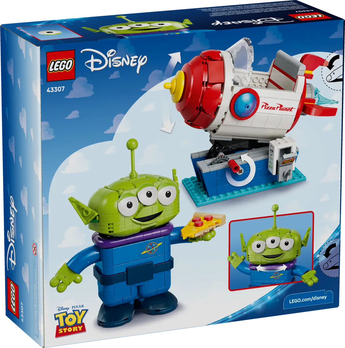 Marcianito Con Cohete De Pizza Planet Lego Disney Animation
