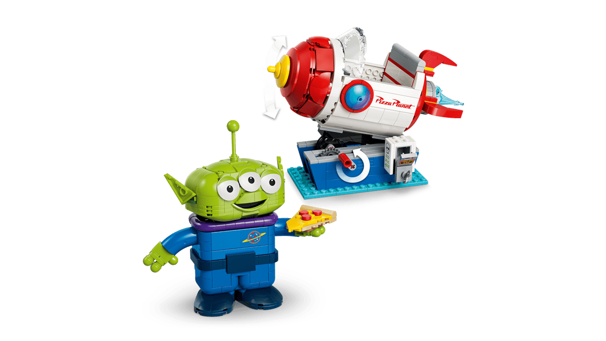Marcianito Con Cohete De Pizza Planet Lego Disney Animation