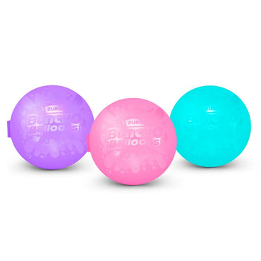 Vista pack de bombas de agua reutilizables Bunch O Balloons ZURU colores lavanda rosado celeste