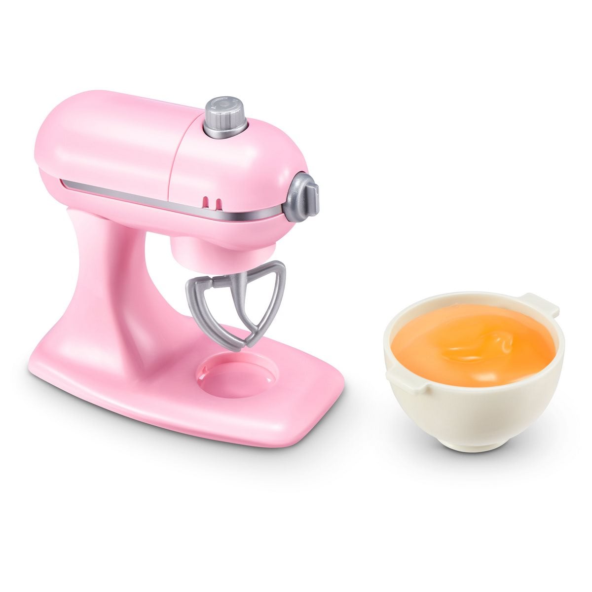 Detalle batidora rosa Mini Brands Magic Cook Kitchen con bowl para mezcla