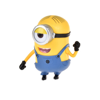 Figura Stuart Minions mostrando detalles de la cara y vestuario