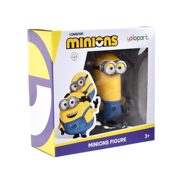 Caja del producto con logo Minions y figura Kevin visible en empaque