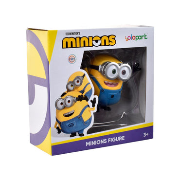 Empaque de la figura Minions Bob con ventana transparente y logo Minions