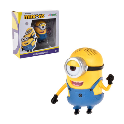 Figura de acción de Stuart de Minions amarilla con overol azul