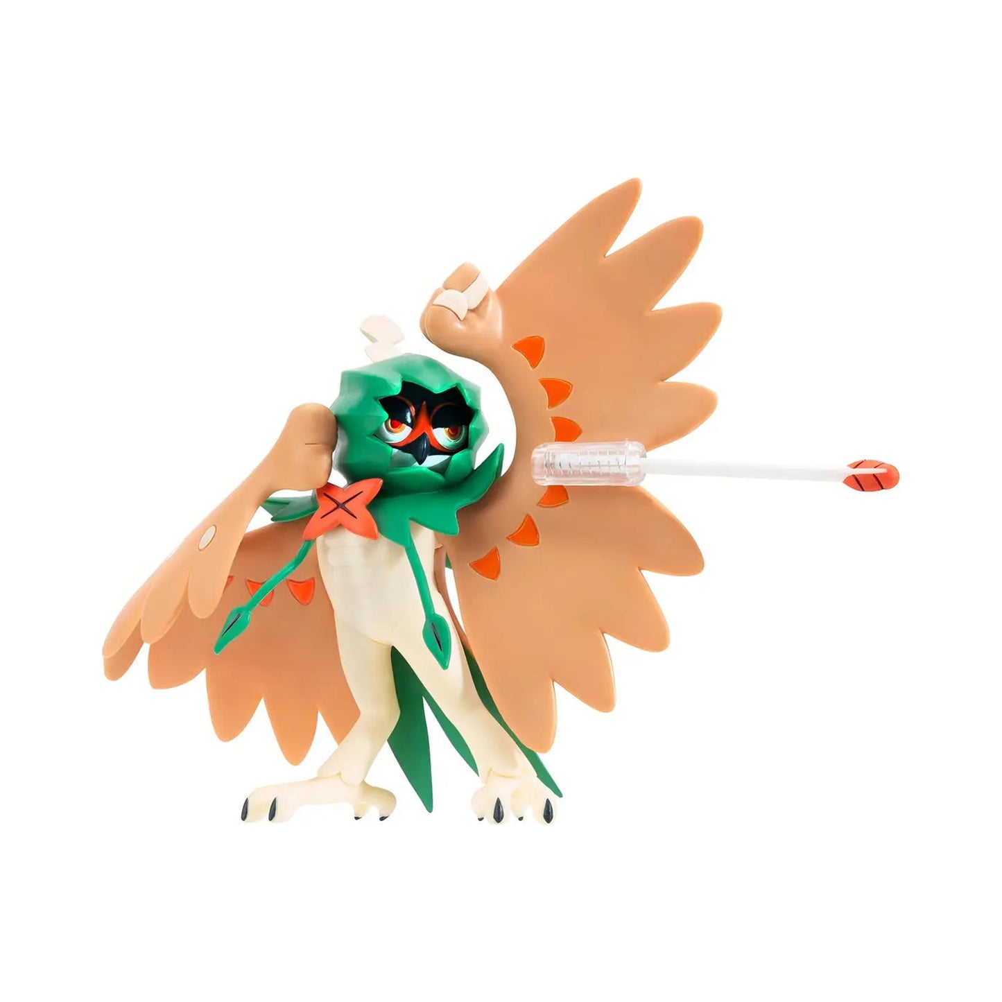 Figura Decidueye Pokémon Jazwares vista frontal expandida