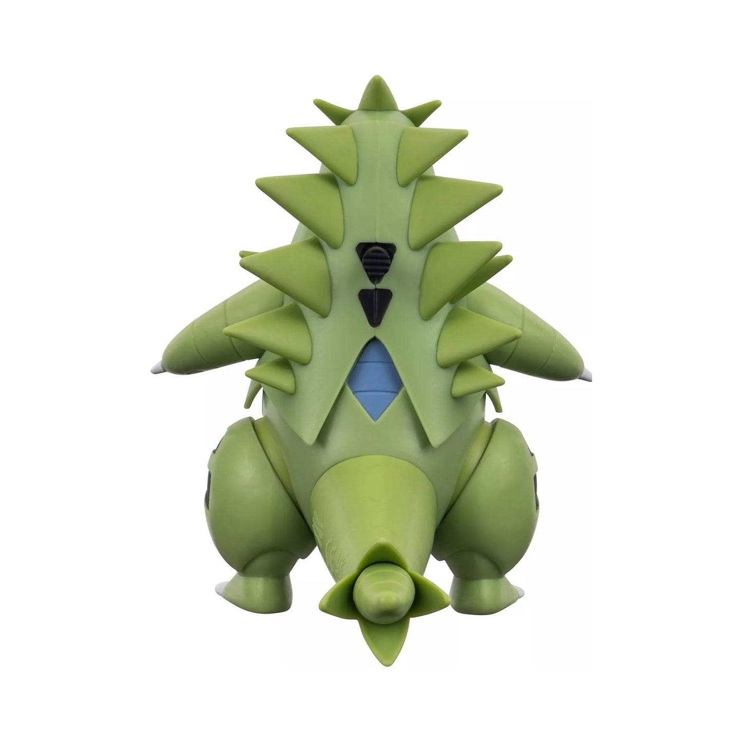 Figura Tyranitar Pokémon vista trasera con detalles y articulación