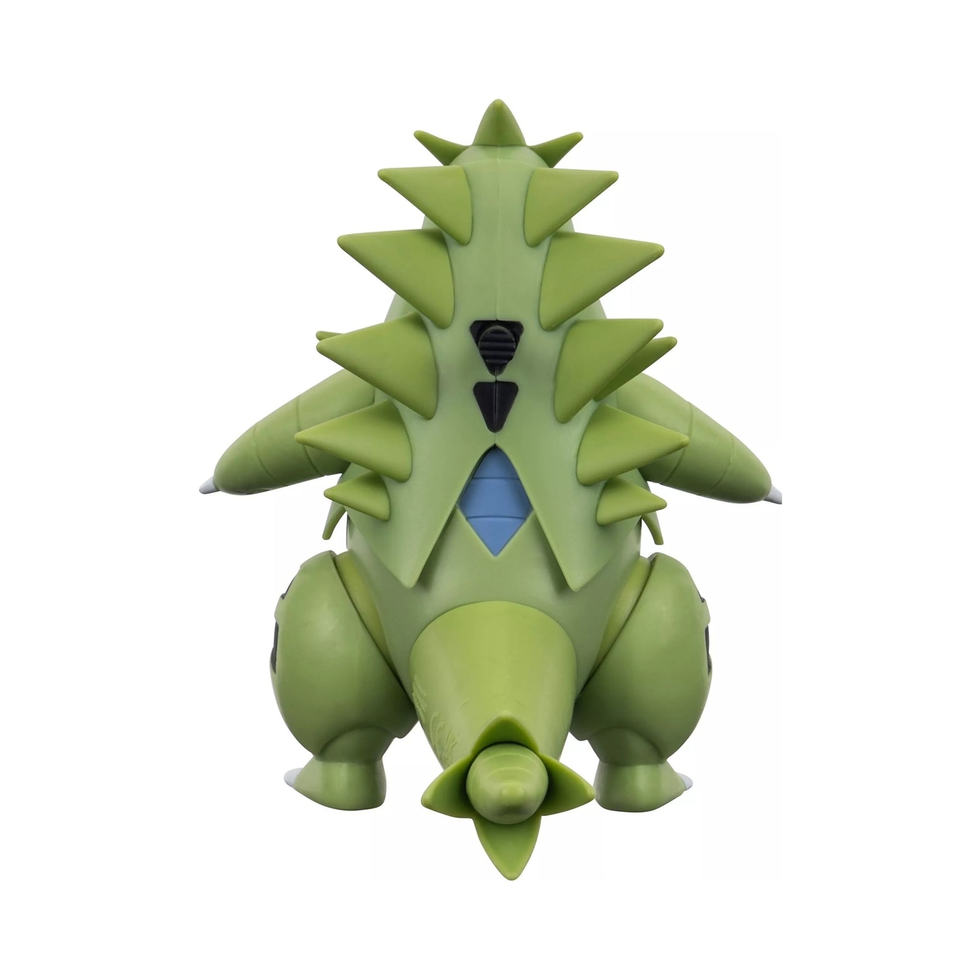 Figura Tyranitar Pokémon vista trasera con detalles y articulación