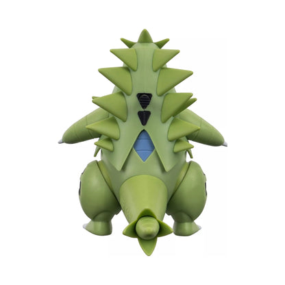 Figura Tyranitar Pokémon vista trasera con detalles y articulación