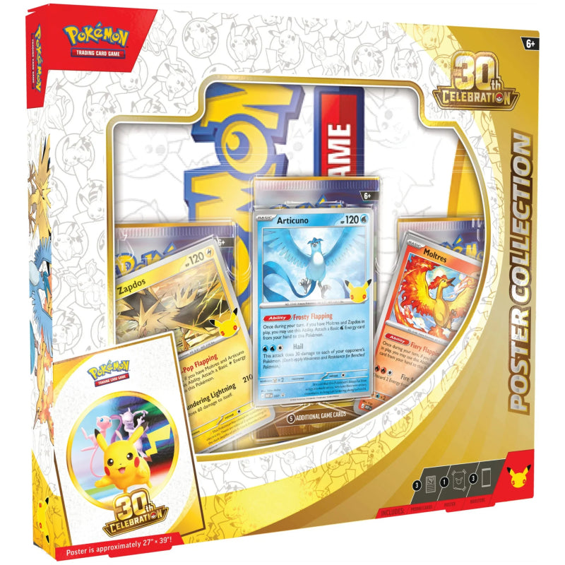 Pokemon Tcg 30th Celebration Poster Collection Español