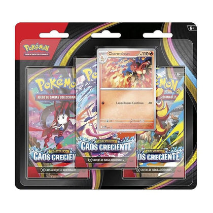 Pokemon Tcg Chaos Rising 3-pack Blister Esp