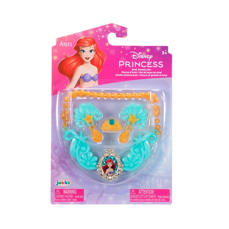 Set De Collar Y Aros Princesas De Disney - Ariel