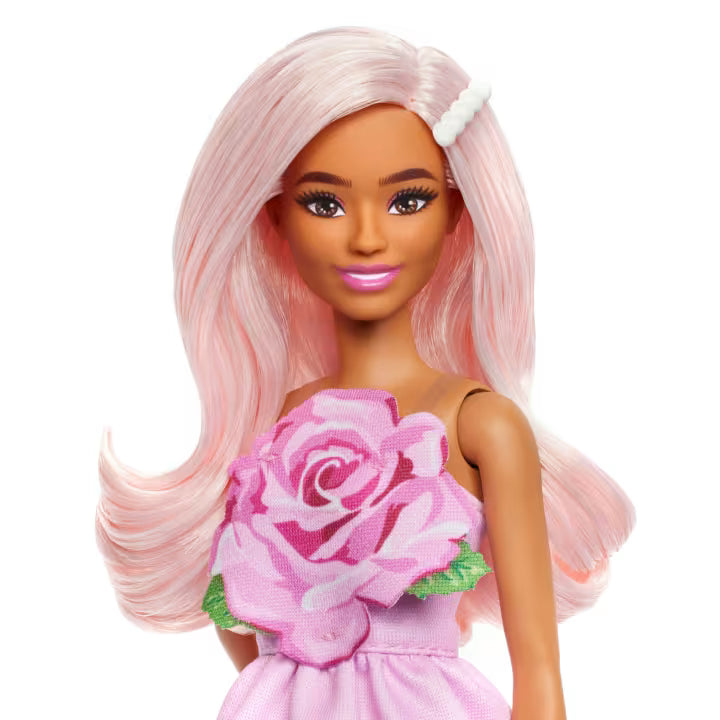 Barbie Fashionistas - 238-Vestido Rosa Sin Tirantes