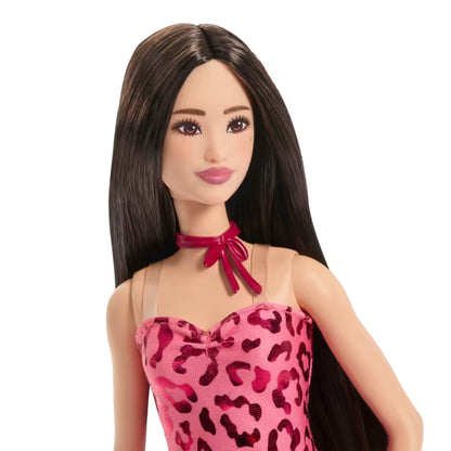 Barbie Fashionistas - 246-Vestido Animal Print Rosa