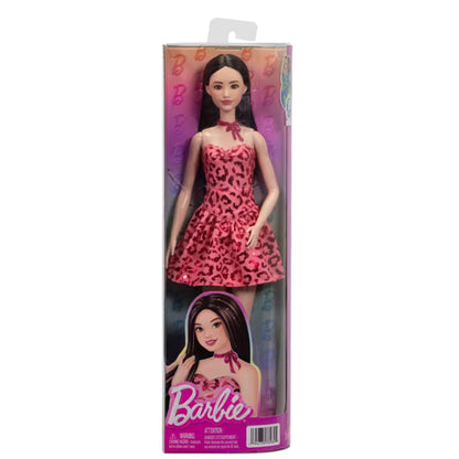 Barbie Fashionistas - 246-Vestido Animal Print Rosa