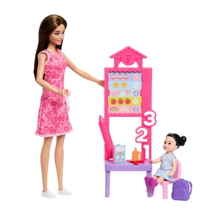 Barbie Set De Profesiones Con Muñeca - Profesora Cabello Castaño