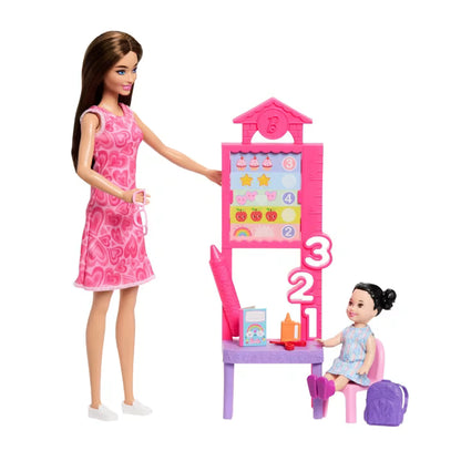Barbie Set De Profesiones Con Muñeca - Profesora Cabello Castaño