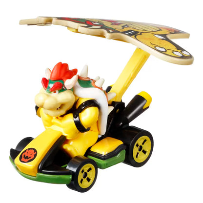 Hot Wheels Mario Kart - Bowser Estándar Kart con Bowser Kite