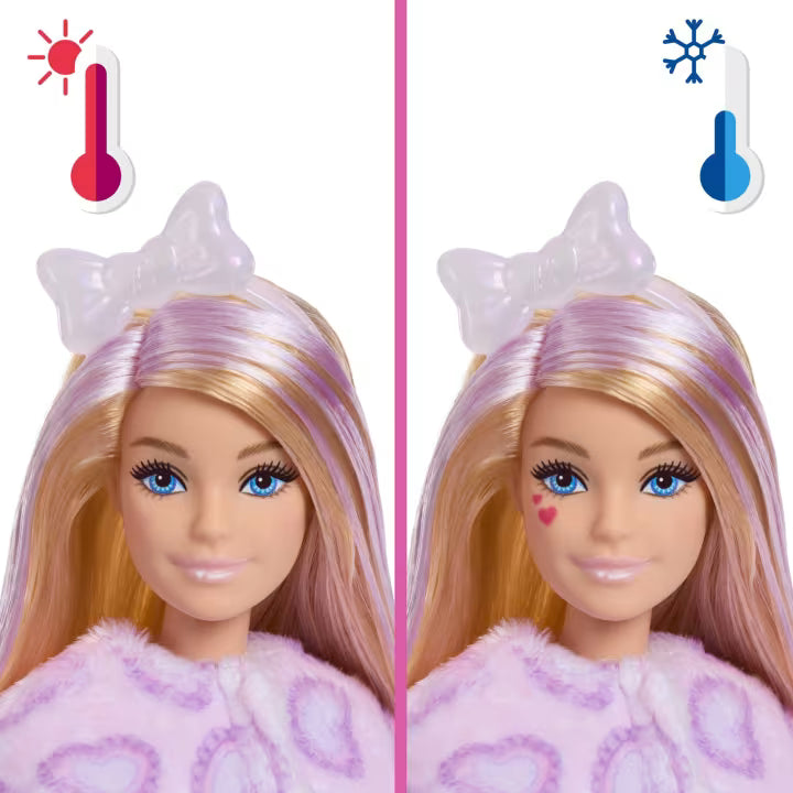 Barbie Cutie Reveal Muñeca Ositos Cariñositos Coloridos - Gatita Morada