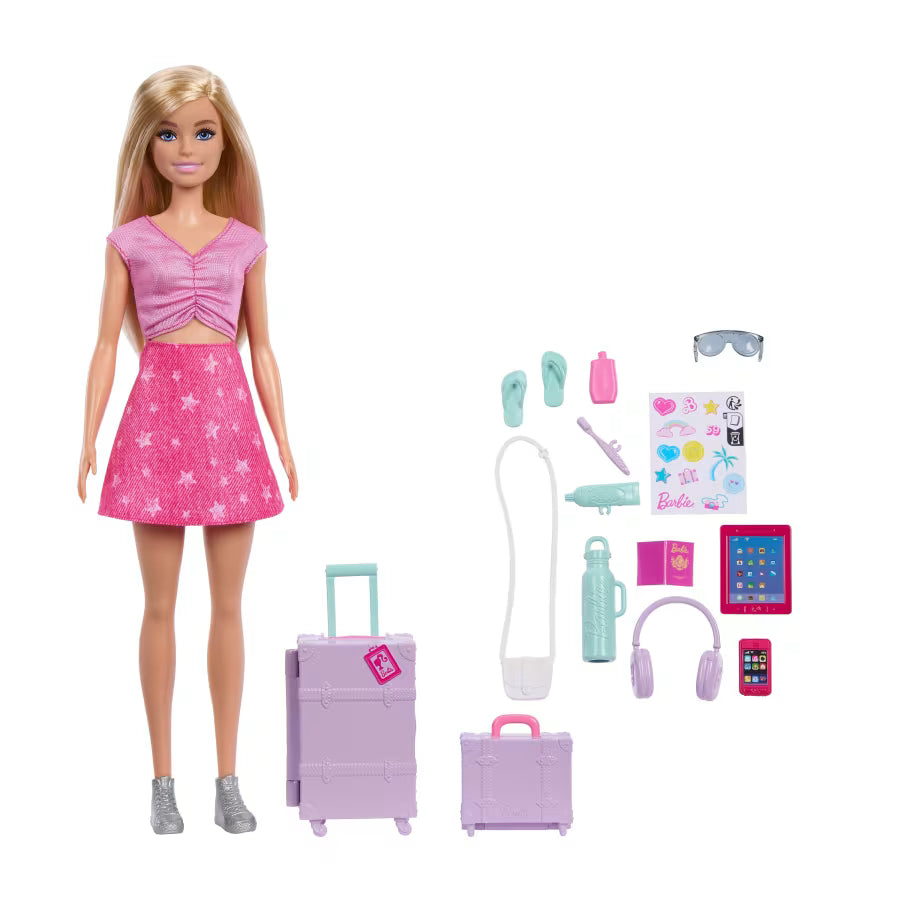 Barbie Muñeca Malibu Aventuras De Viaje