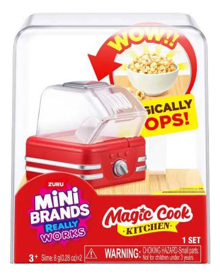 Playset Mini Brands Magic Cook Kitchen de Zuru - Máquina de palomitas