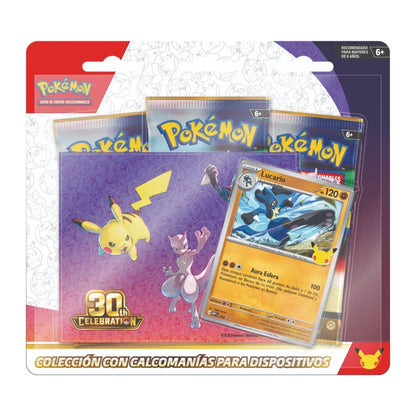 Pokemon Tcg 30th Celebration Tech Sticker Collection Español - Lucario
