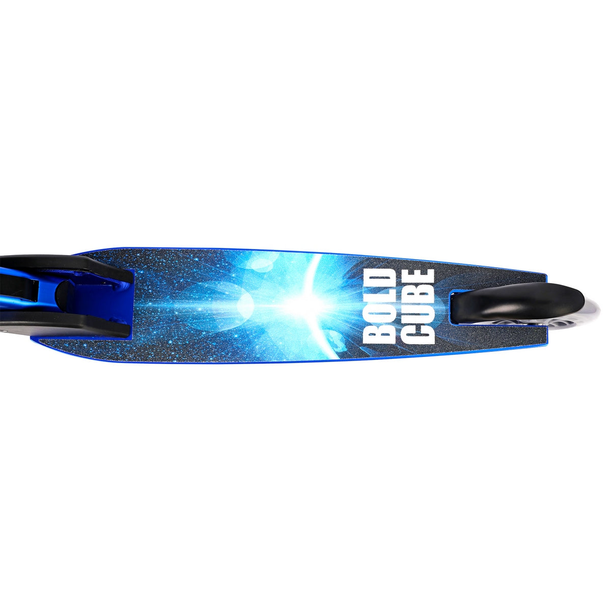 Plataforma antideslizante del scooter Deluxe Boldcube color safiro