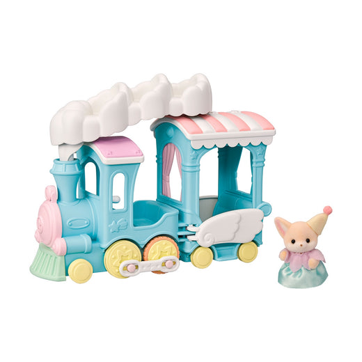 Playset Tren Arcoiris de las Nubes Sylvanian Families con Figura