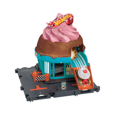 Hot Wheels City Pista De Juguete Heladería