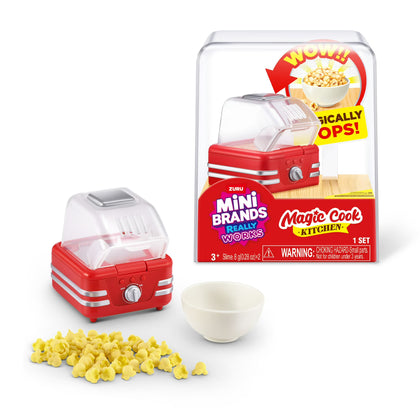 Playset Mini Brands Magic Cook Kitchen de Zuru - Máquina de palomitas
