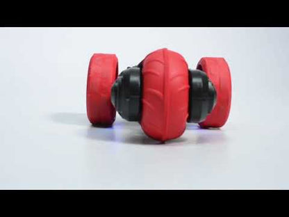 Vehículo 17 Cms Radio Controlado Acrobacias 360 Con 3 Ruedas Y Pilas Recargables