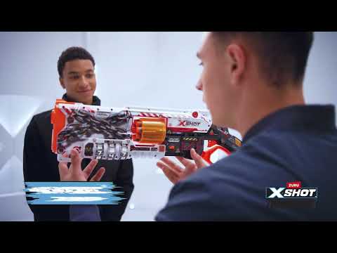 Lanza Dardos Menace Skins Lock Gun Con 16 Dardos X-Shot |X-Shot