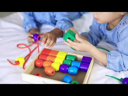 Juego Básico De Encaje De Madera Con Cordones Melissa & Doug