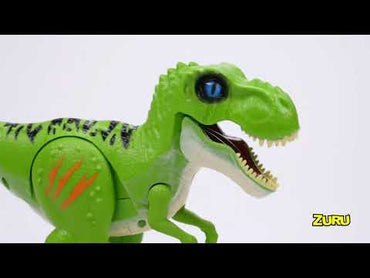 Dinosaurio T-Rex Que Camina Con Slime Robo Alive Zuru - Gris