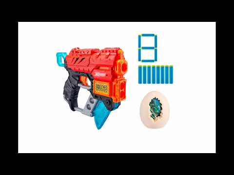 Lanzador Dino Attack Extinct Con 8 Dardos Y 1 Huevo X-Shot |X-Shot