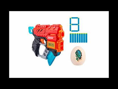 Lanzador Dino Attack Extinct Con 8 Dardos Y 1 Huevo X-Shot