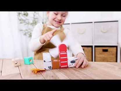 Set De Bloques Animales De La Granja   Melissa And Doug