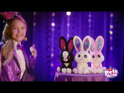 Peluche Conejo En Sombrero De Copa Pets Alive Zuru - Rosado
