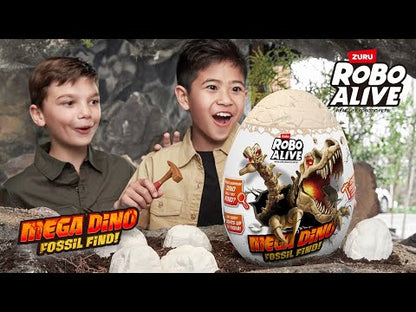 Mega Huevo Robo Alive Con Fósil De Dinosaurio De Zuru