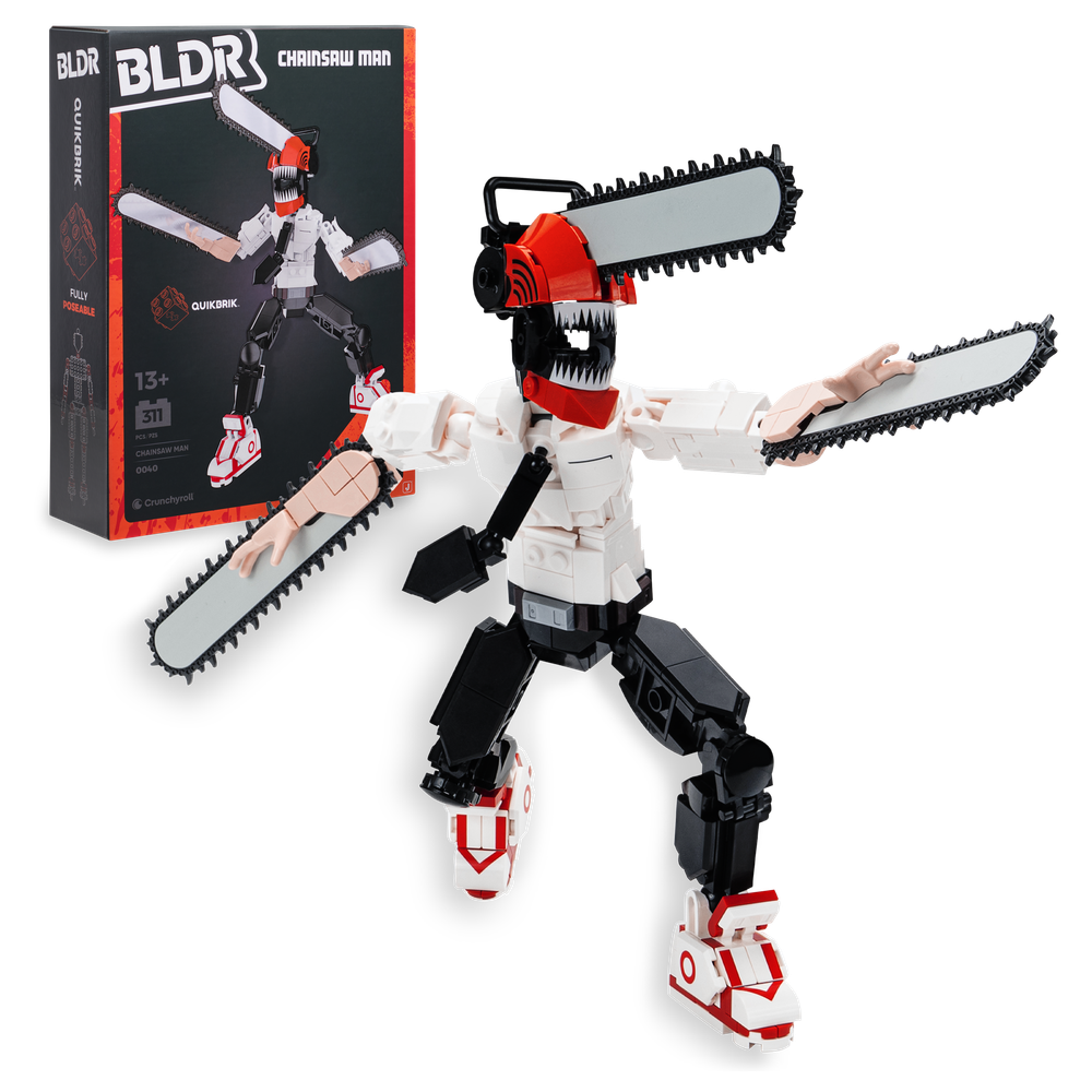 Chainsaw Man BLDR: Figura de Construcción Denji Transformado (25 cm)