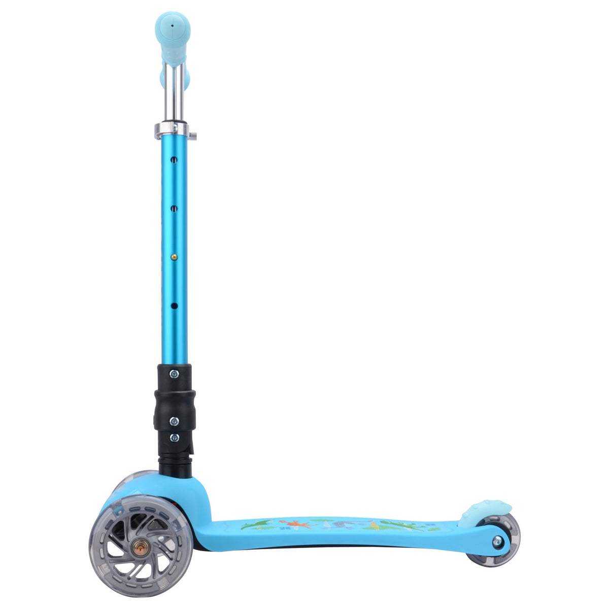 Scooter Boldcube con manubrio ajustable y base con diseño de dinosaurios